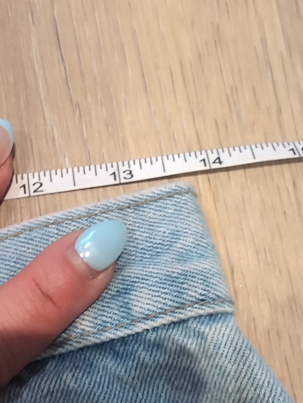 Vintage Nevada Jean Shorts Light Blue Embroidered Flowers Cottage Core 1990s - Picture 10 of 10